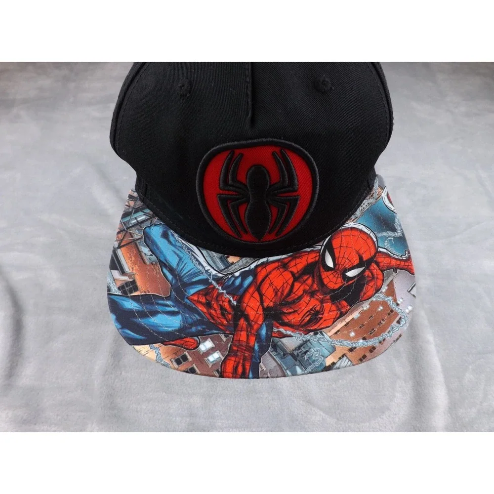 Spiderman Marvel Cap/Hat Graphic‎ Multicolor Snapback One Size Fits Most Spider
